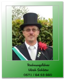 Rechnungsführer Ulrich Schlüter 0571 / 64 53 660